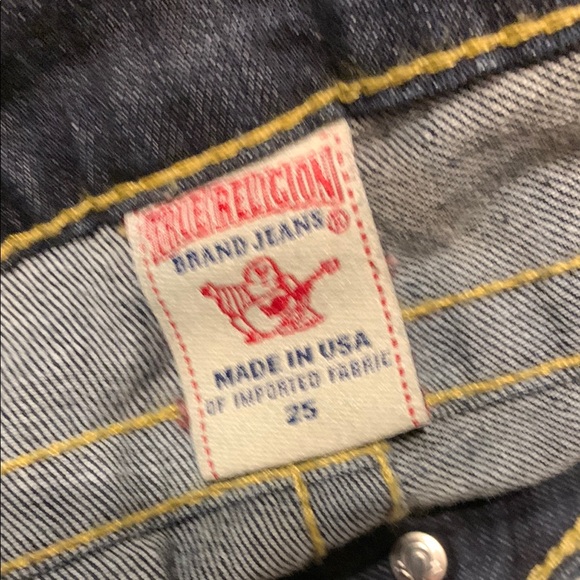 NWOT Original True Religion Jeans in Blue with Form Fitted Fit - Picture 5 of 6